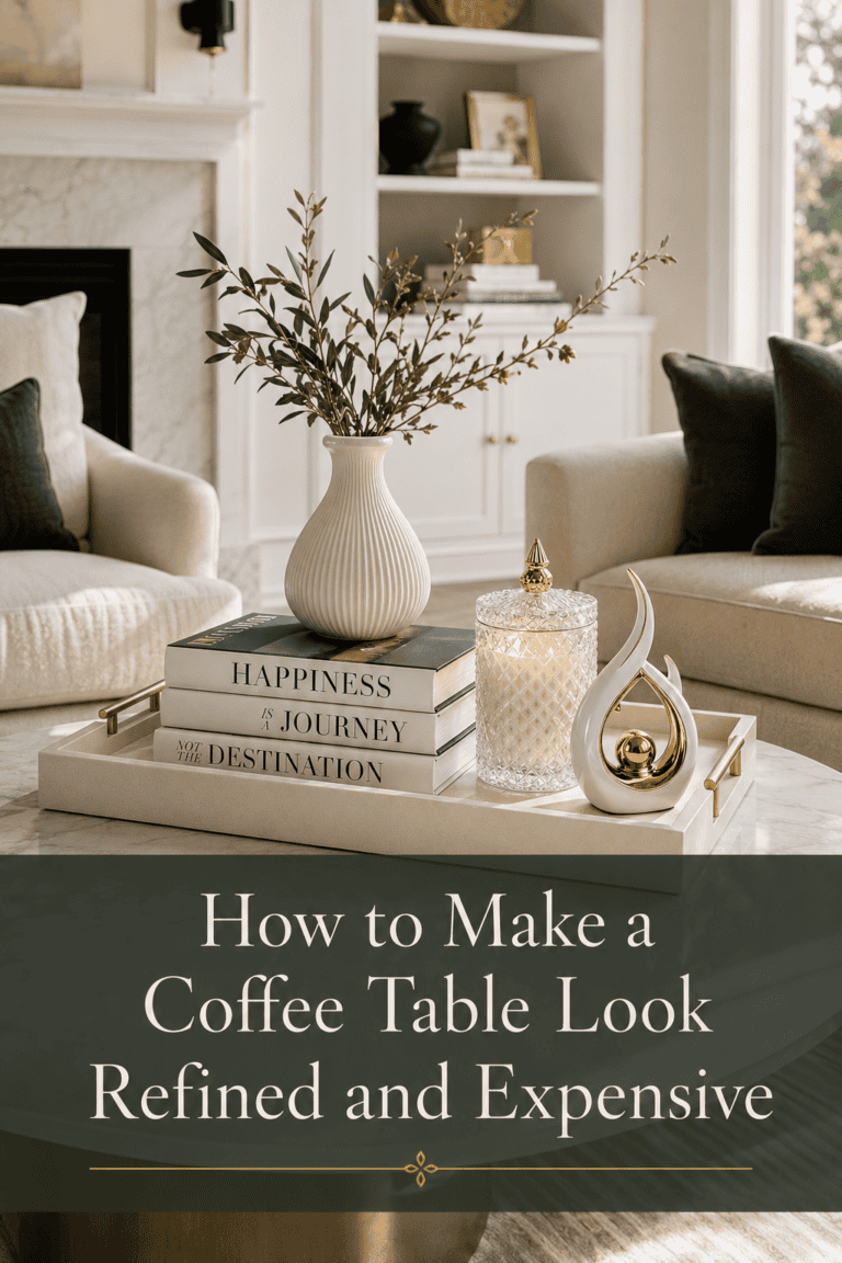 How to Style a Coffee Table That Looks Refined and Expensive