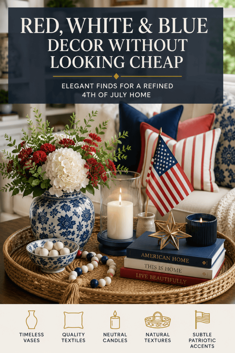Red, White, and Blue Decor Without Looking Cheap