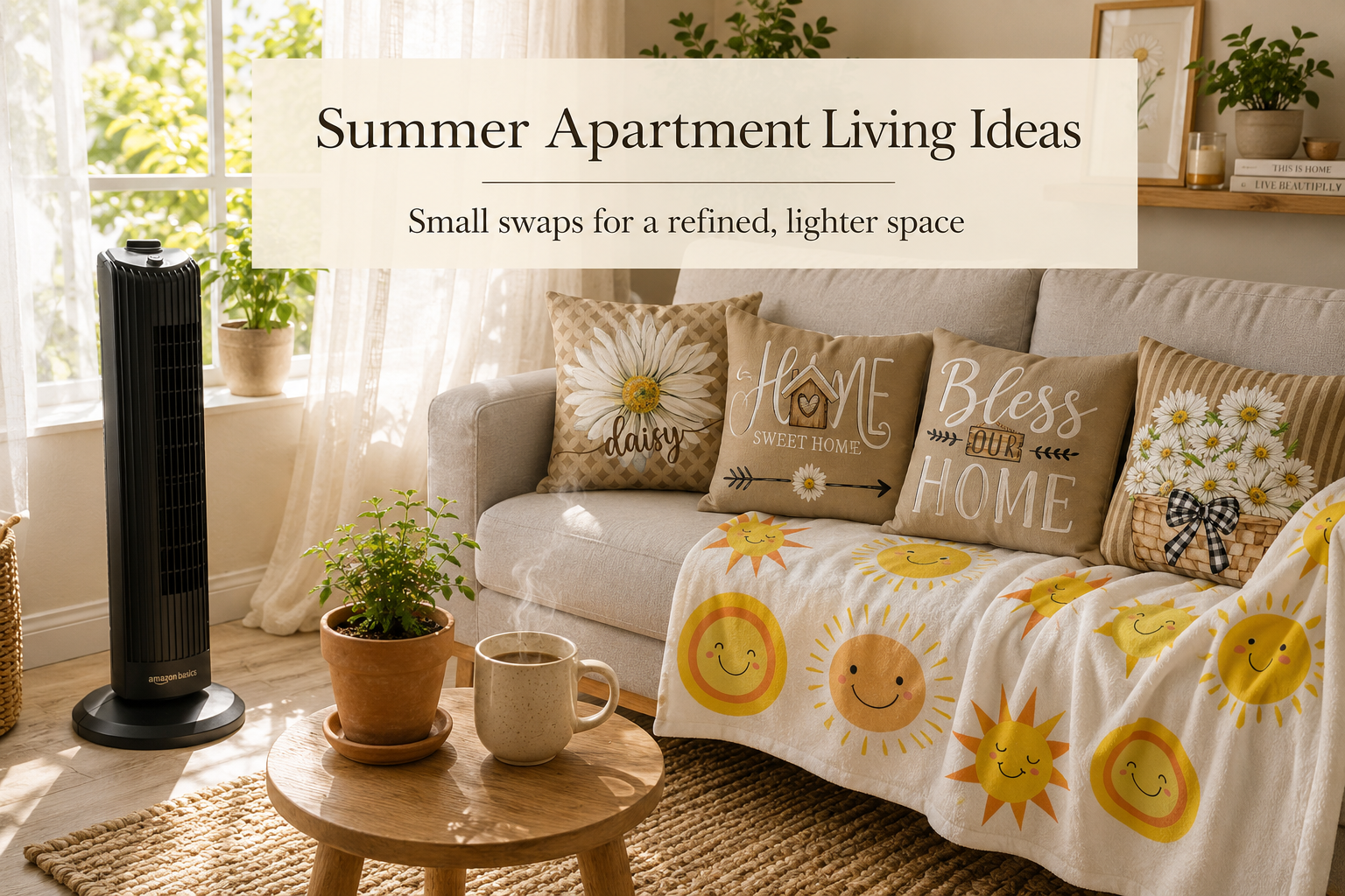 Summer Apartment Living Ideas for a Refined Small Space
